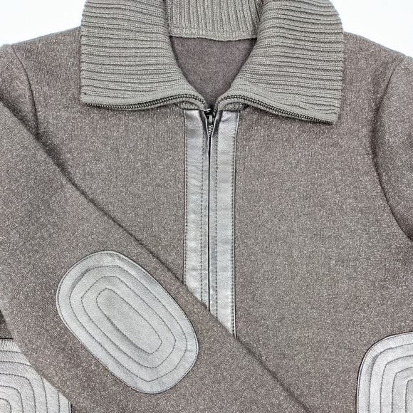 Pure wool shimmery glitter bronze jacket size M - Picture 7 of 9